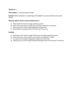 AWS Cloud Foundations Assessment Guide | PDF | Platform As A Service ...