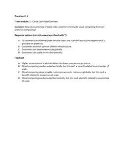 AWS Cloud Foundations Assessment Guide | PDF | Platform As A Service ...