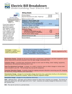 Pa Electrical Examples Understanding Your PA Electric Bill | PDF | Electric Power Transmission ...