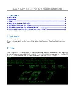 CA7 Job Scheduling Guide | PDF | Command Line Interface | Computer ...