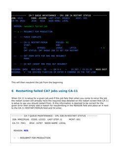 Ca7 Software CA7 Job Scheduling Guide | PDF | Command Line Interface | Computer ...