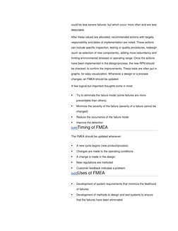 could be less severe failures, but which occur more often and are less 
detectable. 
After these values are allocated, recomm