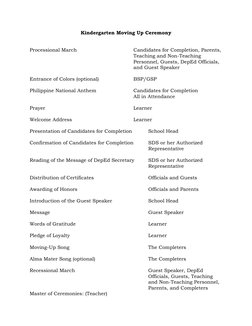 DepEd Graduation Ceremony Program Flow | PDF
