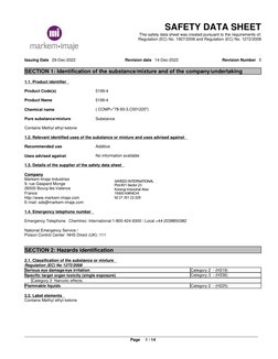 Methyl Ethyl Ketone Safety Data Sheet | PDF | Toxicity | Dangerous Goods