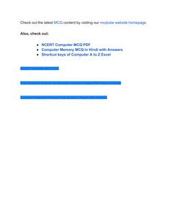 Check out the latest MCQ (https://play.google.com/store/apps/details?id=generalknowledgemcq.ctetmcq) content by visiting our