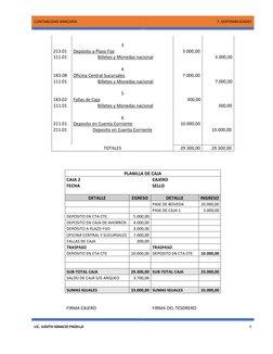 CONTABILIDAD BANCARIA 
7. DISPONIBILIDADES 
 
 
 
 
 
LIC. JUDITH IGNACIO PADILLA 
5 
 
  
 
 
 
  
  
  
  
3 
  
  
213.01