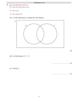 IGCSE 0580 Math Specimen Papers 2025 | PDF | Business
