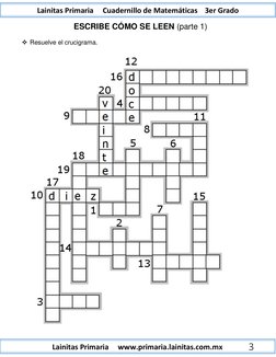 Lainitas Primaria www.primaria.lainitas.com.mx
Lainitas Primaria Cuadernillo de Matemáticas 3er Grado
3
ESC