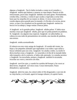 algunas a Jungkook . Tae lo había invitado a comer en el comedor, y
Jungkook  tendría que bañarse y ponerse su ropa limpia. P