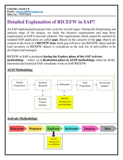 Sap Ricefw Understanding RICEFW in SAP Projects | PDF | Performance Indicator ...