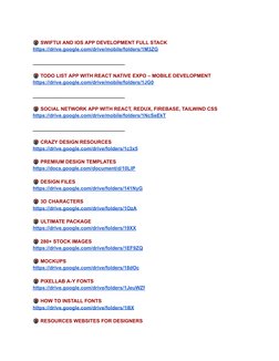 🖲️SWIFTUI AND IOS APP DEVELOPMENT FULL STACK
https://drive.google.com/drive/mobile/folders/1M3ZG (https://drive.google.com/d