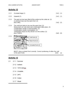Grade 12 Geography Term 1 Activities | PDF | Atmosphere Of Earth ...