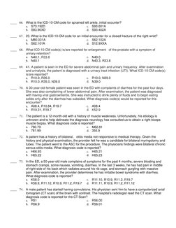 ____ 66. What is the ICD-10-CM code for sprained left ankle, initial ecounter? 
a. S73.192D 
c. S93.601A 
b. S83.90XD 
d. S93