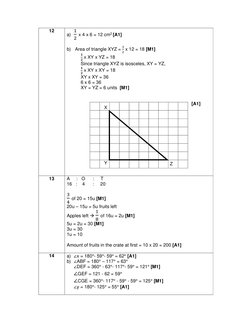PSLE 2022 Math Answer Key | PDF | Geometry | Euclidean Geometry