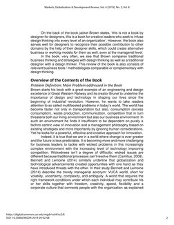 On the back of the book jacket Brown states, ‘this is not a book by 
designer for designers, this is a book for creative lead