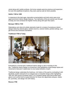 Timeline of Interior Design Eras | PDF | Art Deco | Interior Design