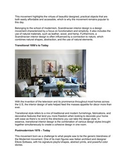 Timeline of Interior Design Eras | PDF | Art Deco | Interior Design