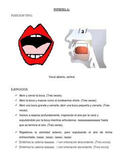 Ejercicios de Terapia de Lenguaje Infantil | PDF | Artes del Lenguaje y ...
