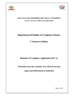 Page 1 of 14 
 
 
 
 
 
 
 
VIJAYANAGARA SRI KRISHNADEVARAYA UNIVERSITY 
JNANA SAGARA CAMPUS, BALLARI-583105 
 
 
 
 
 
 
Dep