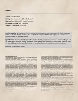 1 
 
Credits 
 
 
Author: Troy McConnell 
Editing: Troy McConnell and Ross McConnell 
Map Art: Ross McConnell (2-Minute Tab