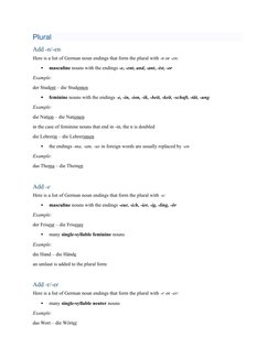 German Articles: Der, Die, Das Rules | PDF | Plural | Grammatical Gender