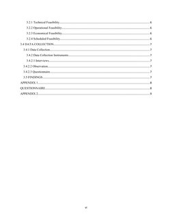3.2.1 Technical Feasibility..................................................................................................