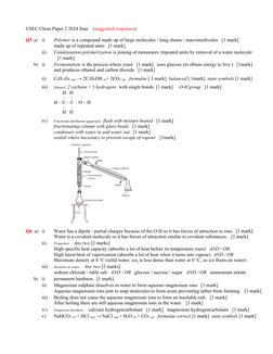 Csec Compounding CSEC Chemistry Paper 2 June 2024 Answers | PDF | Atoms | Water