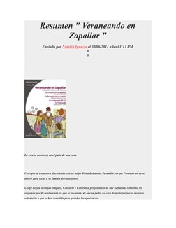 Resumen " Veraneando en 
Zapallar "
Enviado por Natalýa Ignácìa  (http://nattynachaa.bligoo.cl/profile/view/709405/Natal-a-Ig