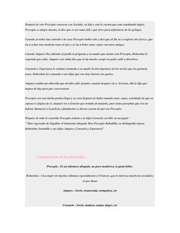 Después de esto Procopio conversa con Luchito, su hijo y este le cuenta que esta estudiando ingles, 
Procopio se alegra mucho