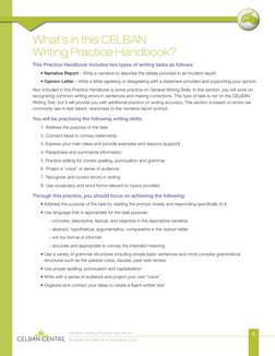 CELBAN Writing Handbook | PDF