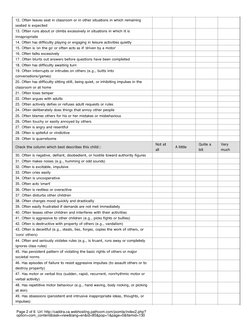 SNAP-IV ADHD Rating Scale Overview | PDF | Mental Disorder | Attention ...