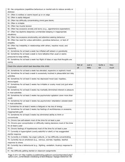 SNAP-IV ADHD Rating Scale Overview | PDF | Mental Disorder | Attention ...