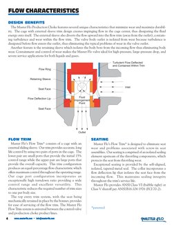Master Flo Choke Valve Catalogue | PDF | Valve | Actuator