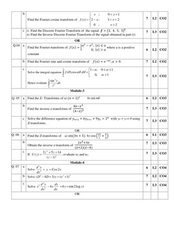 BMATEC301 Model Question Paper | PDF | Fourier Transform | Fourier Series