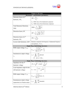 Power Electronics Formula Sheet | PDF | Rectifier | Power Electronics
