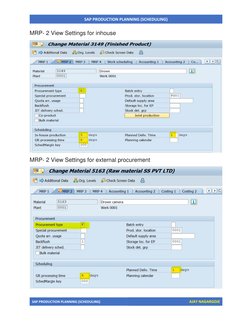 SAP Production Scheduling Methods | PDF | Computing