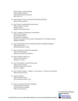 NorthWind MySQL Query Answers | PDF | Databases | Data Management
