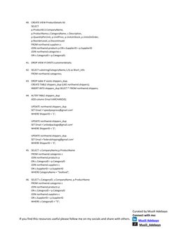 NorthWind MySQL Query Answers | PDF | Databases | Data Management