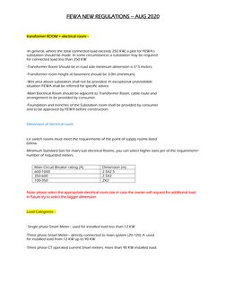 Fewa Regulations.pdf FEWA Electrical Regulations Update 2020 | PDF | Ac Power Plugs And ...