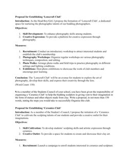 Proposal Writing Class 12 Isc Examples ISC Proposal Writing Examples for Students | PDF | Sustainability ...