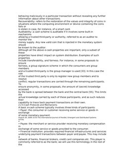 behaving maliciously in a particular transaction without revealing any further
information about other transactions.
Recovera