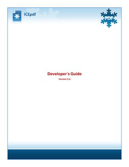 Developer’s Guide
Version 3.0
