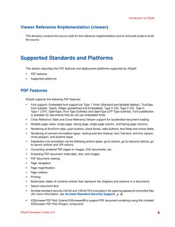 Introduction to ICEpdf
ICEpdf Developer’s Guide v3.0
4
Viewer Reference Implementation (viewer)
This directory contains the s