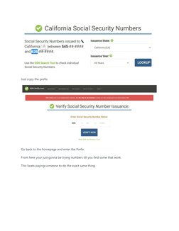 Just copy the prefix. 
 
Go back to the homepage and enter the Prefix. 
From here your just gonna be trying numbers till yo