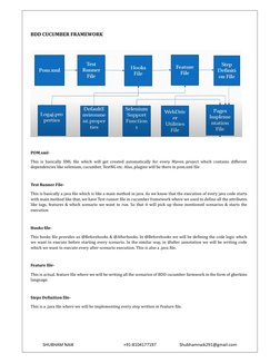 SHUBHAM NAIK 
+91-8104177197 
Shubhamnaik291@gmail.com 
BDD CUCUMBER FRAMEWORK 
 
 
 
POM.xml- 
This is basically XML ϐile wh