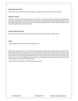 SHUBHAM NAIK 
+91-8104177197 
Shubhamnaik291@gmail.com 
Page implementation ϐile- 
This is also a .java ϐile where we will be