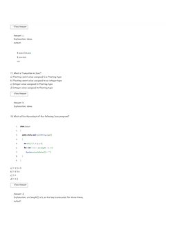 Java Programming MCQs and Answers | PDF | Java (Programming Language ...