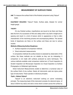 Measuring Surface Finish with Talysurf | PDF | Surface Roughness | Root ...