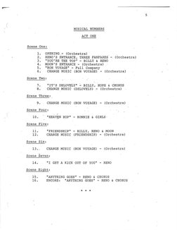 Anything Goes 2022 Script Excerpt | PDF