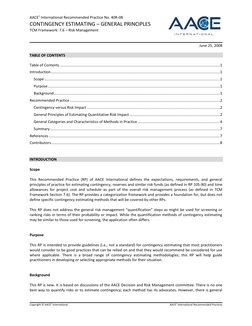 40r-08-Contingency Estimating General Principles | PDF | Risk | Risk ...